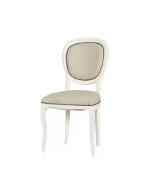 Set tavolo bianco gamba tornita 100x70 120x80 140x80 160x85 allungabile con 4/6 sedie ecopelle