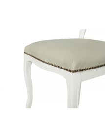 Set tavolo bianco gamba tornita 100x70 120x80 140x80 160x85 allungabile con 4/6 sedie ecopelle