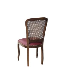 Set tavolo noce gamba tornita 100x70 120x80 140x80 160x85 allungabile con 4/6 sedie ecopelle