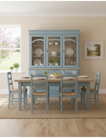 CRISTALLIERA 3 ANTE LACCATO PENNELLATO CARTA DA ZUCCHERO 156x42x205