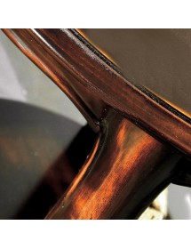 Tavolino rotondo 700 shabby legno noce consumato 59X59x71