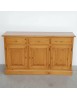 Madia credenza 3 porte massello pino rustica tinta miele 147X45X85