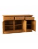 Madia credenza 3 porte massello pino rustica tinta miele 147X45X85