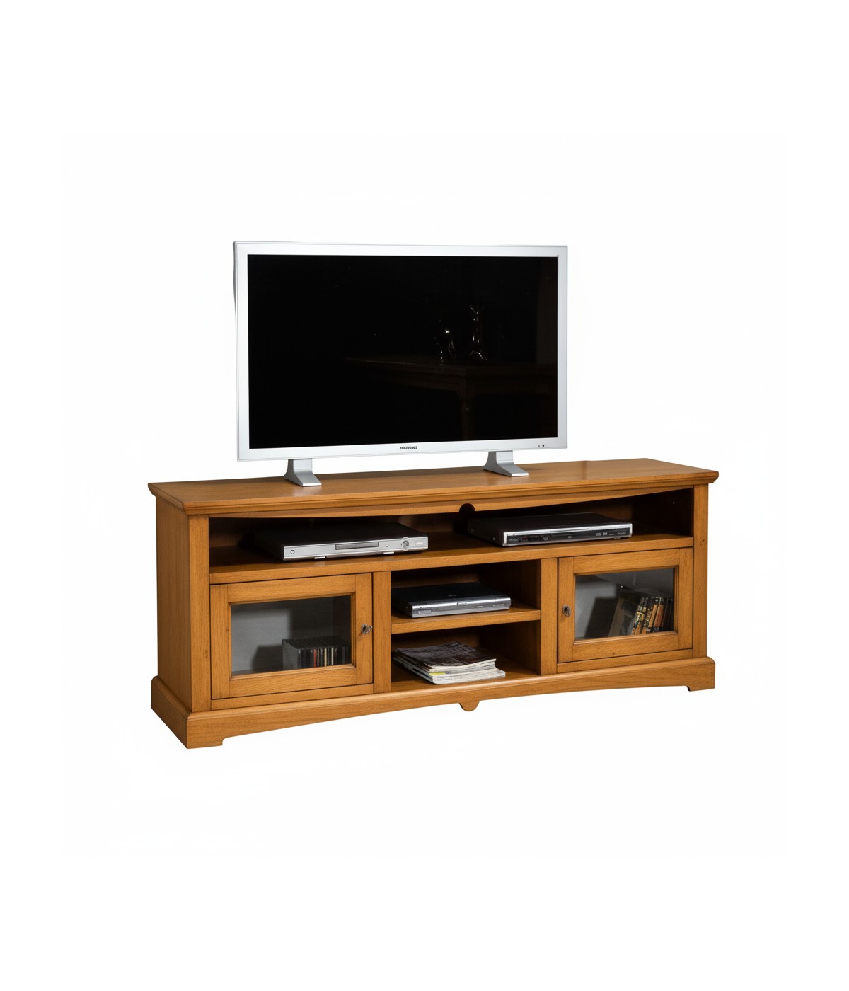 MOBILE PORTA TV GOCCIA LEGNO MIELE ARTE POVERA 170x46x69