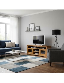 MOBILE PORTA TV GOCCIA LEGNO MIELE ARTE POVERA 170x46x69