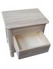 COMODINO IN LEGNO 3 CASSETTI SHABBY BIANCO CONSUMATO 59X42X61
