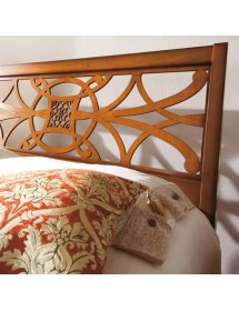 Camera completa classica legno intagliata tinta noce