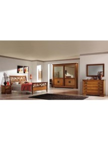 Specchiera rettangolare legno noce bassano 110x80x3