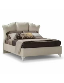 Letto matrimoniale shabby ecopelle con contenitore 186x205x138