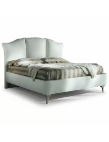 Letto matrimoniale shabby ecopelle con contenitore 186x205x138