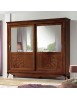 Armadio 2 porte scorrevoli classico decori noce bassano 276x63x253