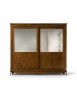 Armadio 2 porte scorrevoli classico decori noce bassano 276x63x253