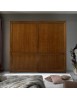 Armadio 2 porte scorrevoli legno classico noce 282x66x248