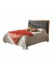 Letto matrimoniale classico ecopelle noce bassano 170x226x126