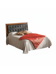 Letto matrimoniale classico ecopelle noce bassano 170x226x126
