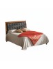Letto matrimoniale classico ecopelle noce bassano 170x226x126