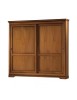 Armadio 2 porte scorrevoli legno classico noce bassano 285x63x253