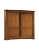 Armadio 2 porte scorrevoli legno classico noce bassano 285x63x253