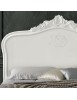 Letto matrimoniale barocco con contenitore decoro rosa 182x212x156 (2134)