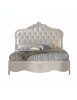 Letto matrimoniale barocco imbottito Legno Bianco 182x212x156 (2135)
