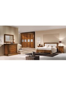 Camera completa classica legno noce bassano