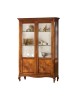 MOBILI 2G - Vetrina classica 2 porte legno bassano 125X43x207 vista frontale