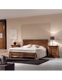 Letto matrimoniale classico noce bassano 183x210x117