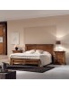 Letto matrimoniale classico noce bassano 183x210x117