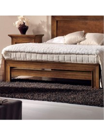 Letto matrimoniale classico noce bassano 183x210x117
