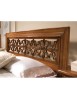 Letto matrimoniale classico traforato noce bassano 183x210x117