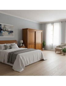 Armadio 2 porte scorrevoli classico noce bassano 286x66x252