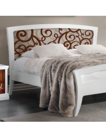 Camera completa legno shabby bicolore con decorazioni rilievo