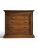 Cassettiera  classica 4 cassetti legno noce bassano 127x57x111