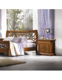 Armadio 2 porte scorrevoli classico legno dettagli oro bassano  274x68x246