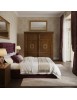 Armadio 2 porte scorrevoli classico legno dettagli oro bassano  274x68x246