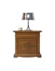 Comodino classico 2 cassetti intagliato legno noce bassano 63x44x70