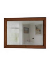 Specchiera rettangolare legno noce bassano 90x60x3