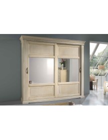 Camera completa shabby legno intagliata avorio patinato