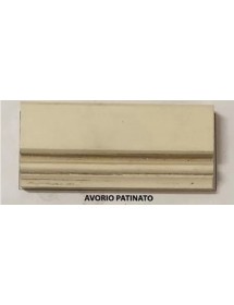 Comodino 2 cassetti intagliato shabby legno avorio patinato 63x44x70