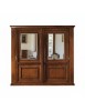 Armadio 2 porte vetro scorrevoli classico noce bassano 270x65x248