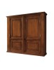 Armadio 2 porte vetro scorrevoli classico noce bassano 270x65x248