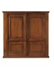 Armadio 2 porte vetro scorrevoli classico noce bassano 270x65x248