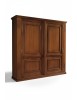 Armadio 2 porte vetro scorrevoli classico noce bassano 270x65x248