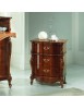 Comodino classico 3 cassetti sagomato legno noce bassano 63x43x71