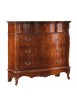 Cassettiera classica 3 cassetti ribalta legno noce bassano 130x56x120