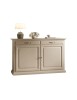 MADIA CREDENZA SHABBY IN LEGNO MASSELLO 2 PORTE 2 AVORIO L.124 P.52 H.97