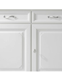 MADIA CREDENZA SHABBY IN LEGNO MASSELLO 2 PORTE 2 AVORIO L.124 P.52 H.97