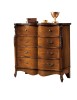 Cassettiera classica 3 cassetti ribalta legno noce bassano 119x54x121