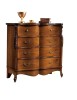 Cassettiera classica 3 cassetti ribalta legno noce bassano 119x54x121