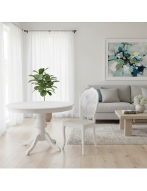 Sedia classica ovalina paglia di vienna legno bianco 49x55x104